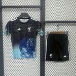 Liverpool 2025-26 Black Blue Phoenix Special Edition Kids Kit