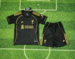 Liverpool 2025-26 Black Gold Special Edition Kids Kit