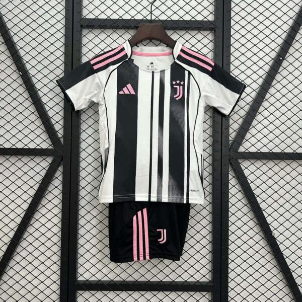 Juventus 2025-26 Home Kids Kit