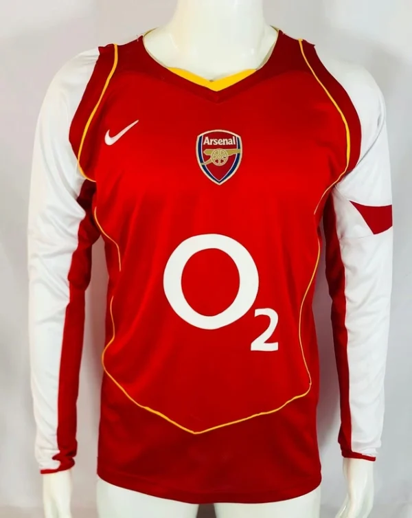 Arsenal 2004-05 Home Retro Long Sleeve Jersey