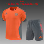Bayern Munich 2025-26 Orange Short Sleeve Kids Training Kit