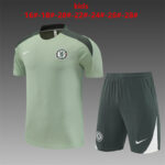 Chelsea 2025-26 Light Green Short Sleeve Kids Training Kit