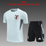 Japan 2025-26 Light Grey Short Sleeve Kids Training Kit