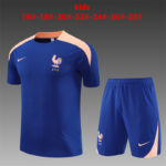 France 2025-26 Rainbow Blue Short Sleeve Kids Training Kit