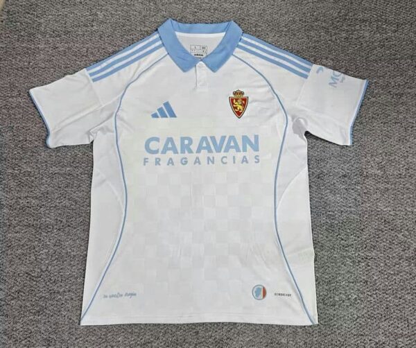 Zaragoza 2025-26 Home Jersey Fan Version