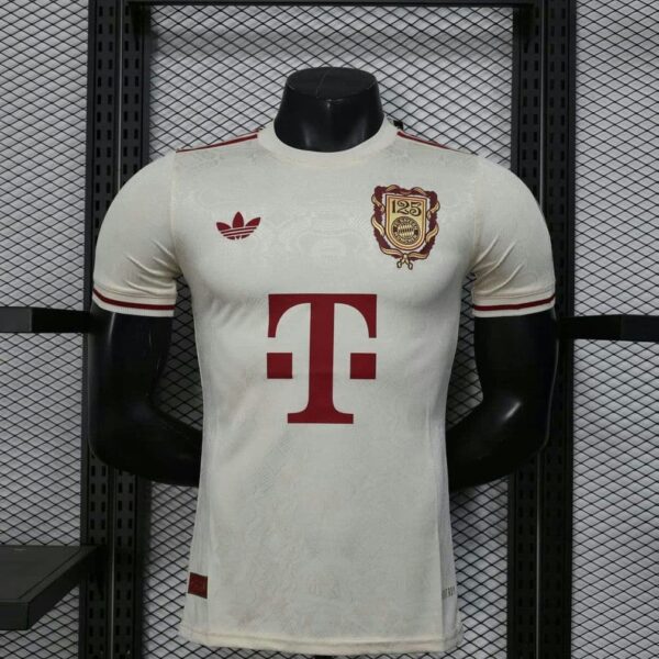 Bayern Munich 2025-26 Cream Red 125th Anniversary Special Edition Jersey Player Version