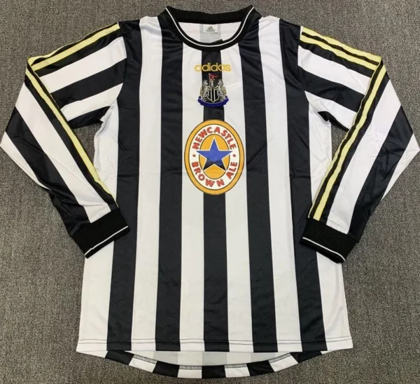 Newcastle United 1997-99 Home Retro Long Sleeve Jersey