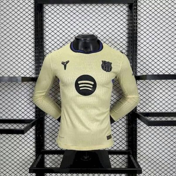 Barcelona 2025-26 Away Long Sleeve Jersey Player Version