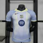 Barcelona 2025-26 Light Blue Yellow Special Edition Jersey Player Version