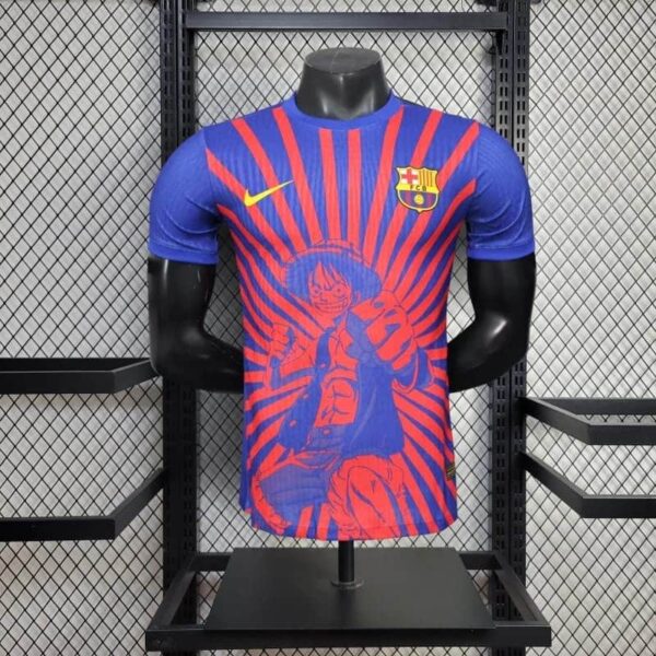 Barcelona 2025-26 One Piece Luffy Special Edition Jersey Player Version