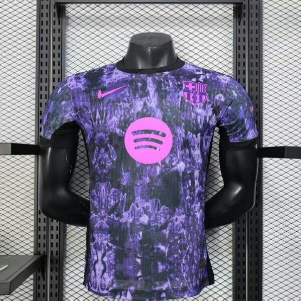 Barcelona 2025-26 Purple Black Marble Special Edition Jersey Player Version