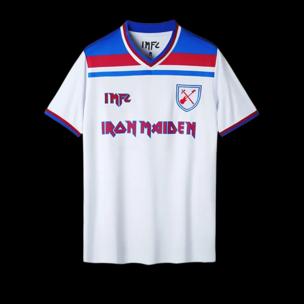 Iron Maiden x West Ham United White Retro Jersey