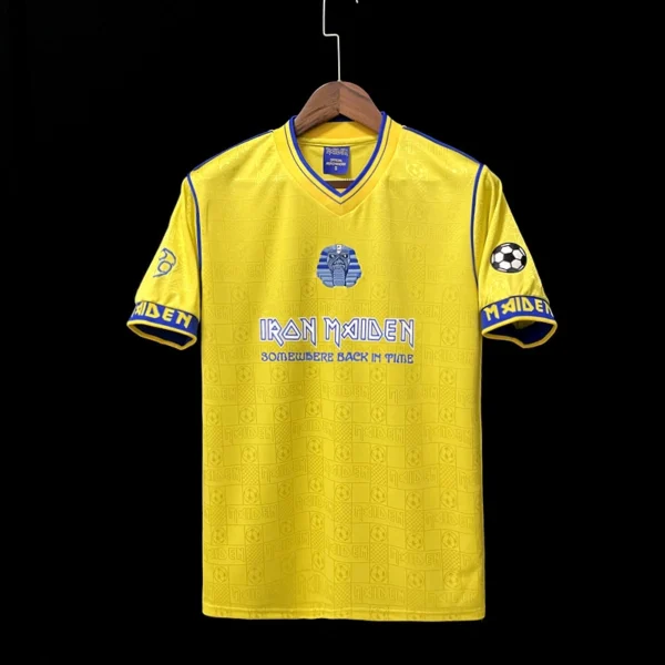 West Ham United 2008-09 Iron Maiden Yellow Retro Jersey