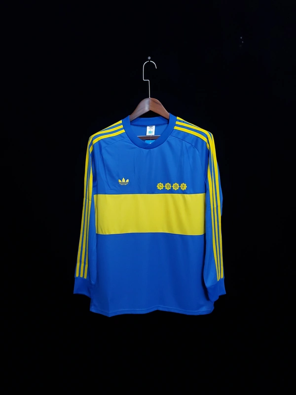 Boca Juniors 1981-82 Home Retro Long Sleeve Jersey