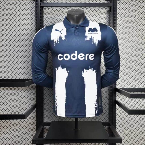 CF Monterrey 2025-26 Home Long Sleeve Jersey Player Version