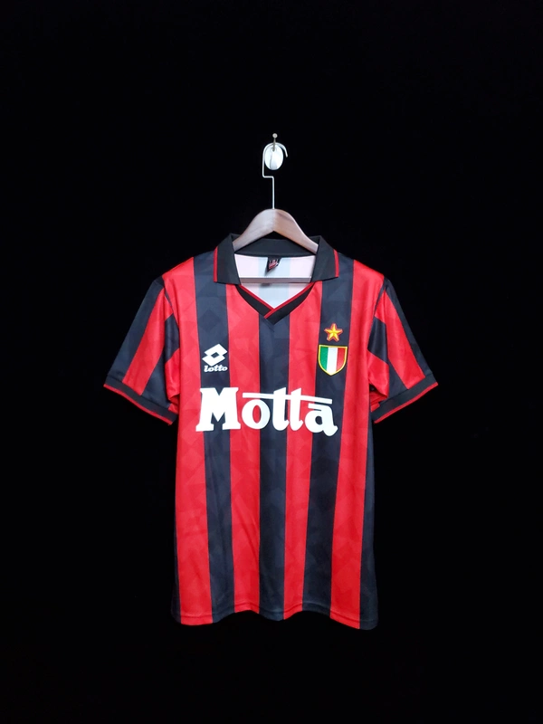 AC Milan 1993-94 Champions League Home Retro Jersey