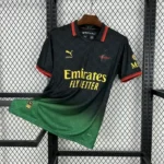 AC Milan 2025-26 Black & Green Co-Branded Diavoli OFF-WHITE Jersey