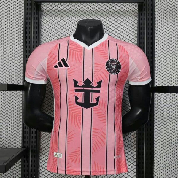 Inter Miami CF 2025-26 Pink Palm Stripes Special Edition Jersey Player Version