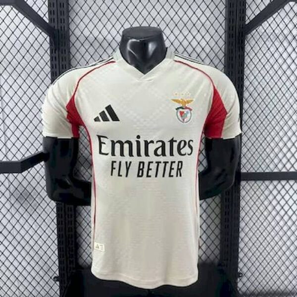 Benfica 2025-26 Away Jersey Player Version