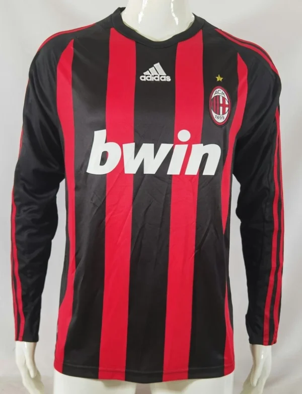 AC Milan 2008-09 Home Retro Long Sleeve Jersey