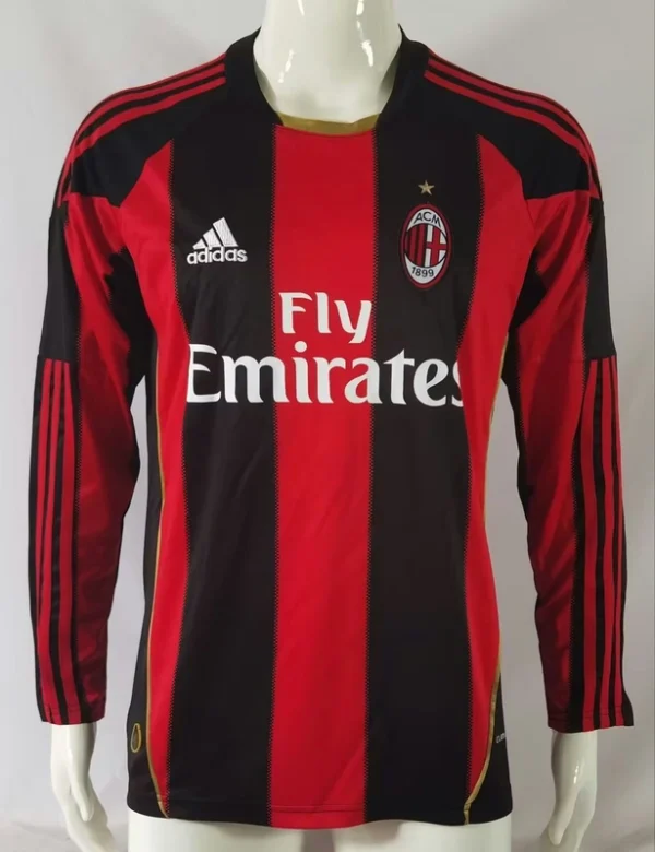 AC Milan 2010-11 Home Retro Long Sleeve Jersey