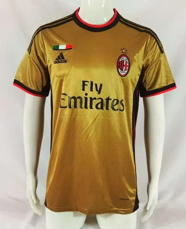 AC Milan 2013-14 Gold Retro Jersey