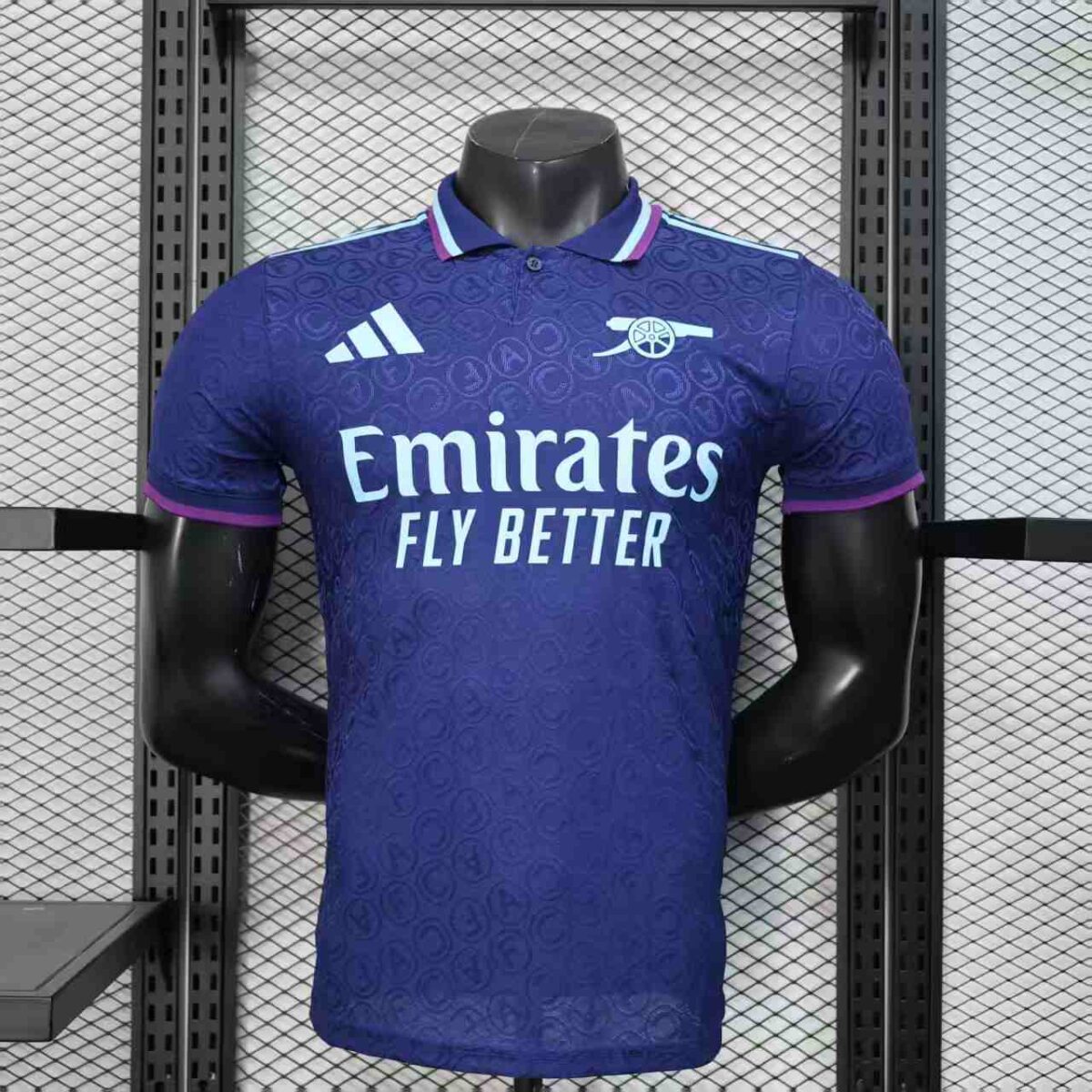 Arsenal 2025-26 Dark Blue Purple Collar Special Edition Jersey Player Version - Image 1