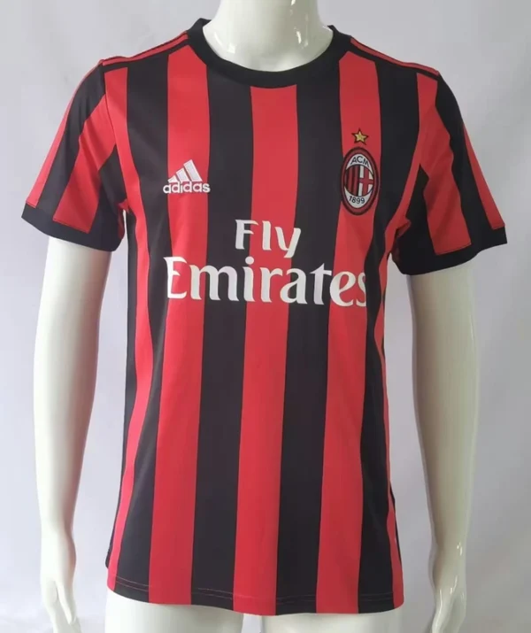AC Milan 2017-18 Home Retro Jersey