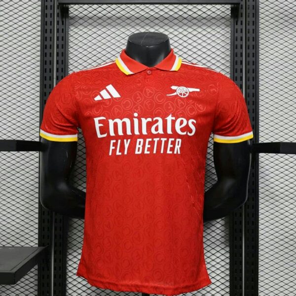 Arsenal 2025-26 Red White Collar Special Edition Jersey Player Version