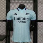 Arsenal 2025-26 Light Blue Purple Collar Special Edition Jersey Player Version