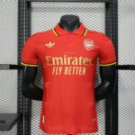 Arsenal 2025-26 Red Yellow Collar Special Edition Jersey Player Version