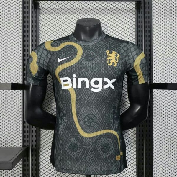Chelsea 2025-26 Green Snake Pattern Special Edition Jersey Player Version