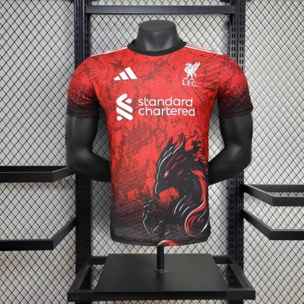 Liverpool 2025-26 Black Red Fury Phoenix Special Edition Jersey Player Version