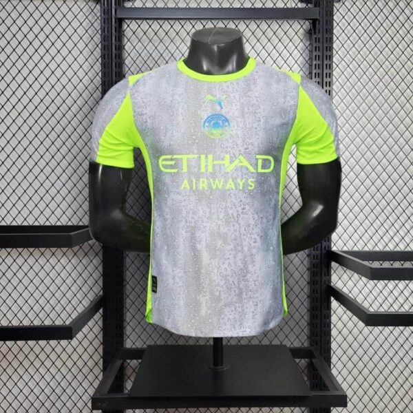 Manchester City 2025-26 Grey Neon Training Jersey Player Version