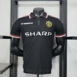 Manchester United 1998-99 Away Retro Jersey Player Version
