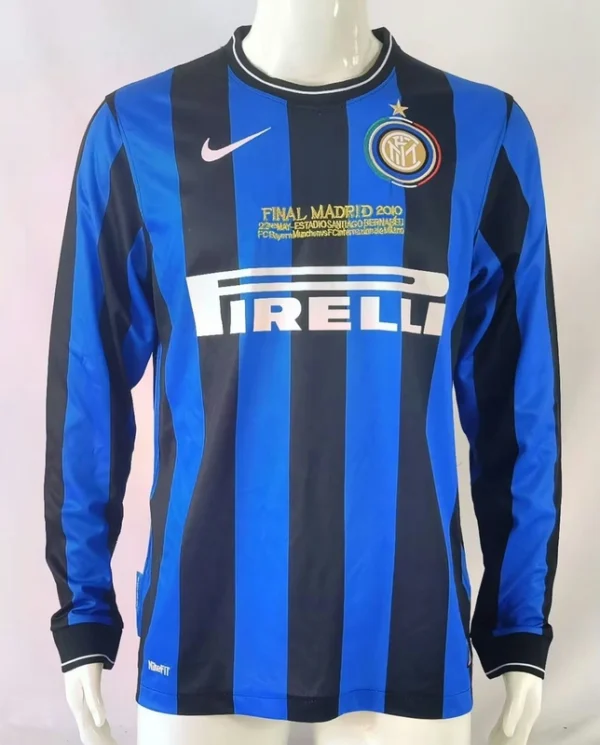 Inter Milan 2009-10 Home Retro Long Sleeve Jersey