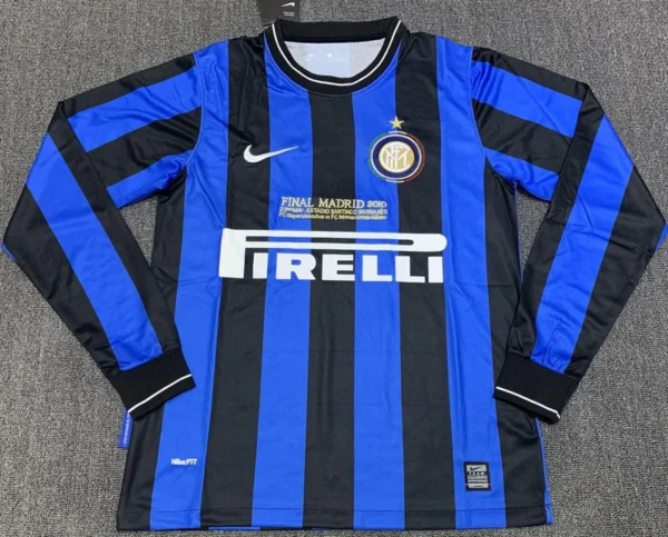 Inter Milan 2010-11 Home Retro Long Sleeve Jersey
