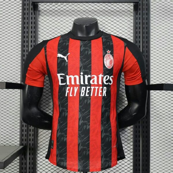 AC Milan 2025-26 Home Jersey Player Version
