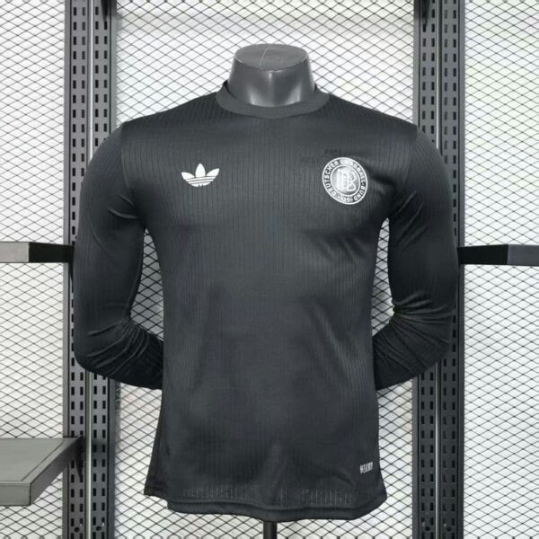 Germany 2025-26 Black 125th Anniversary Edition Long Sleeve Jersey Player Version