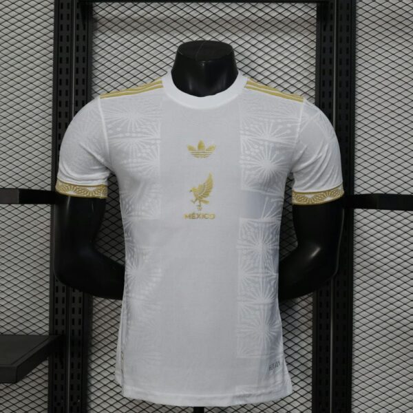 Mexico 2025-26 White Gold Pattern Special Edition Jersey Player Version