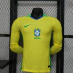 Brazil 2025-26 Home Long Sleeve Jersey Player Version