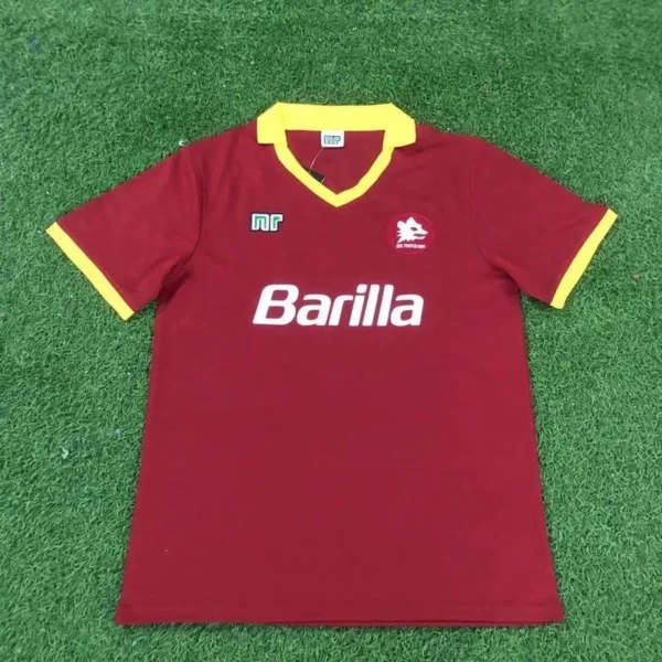 AS Roma 1989-90 Home Retro Jersey