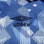 England 1990-91 Blue Retro Jersey - Image 2