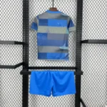 Real Madrid 2025-26 Blue Grey Patchwork Training Kids Kit - Image 2