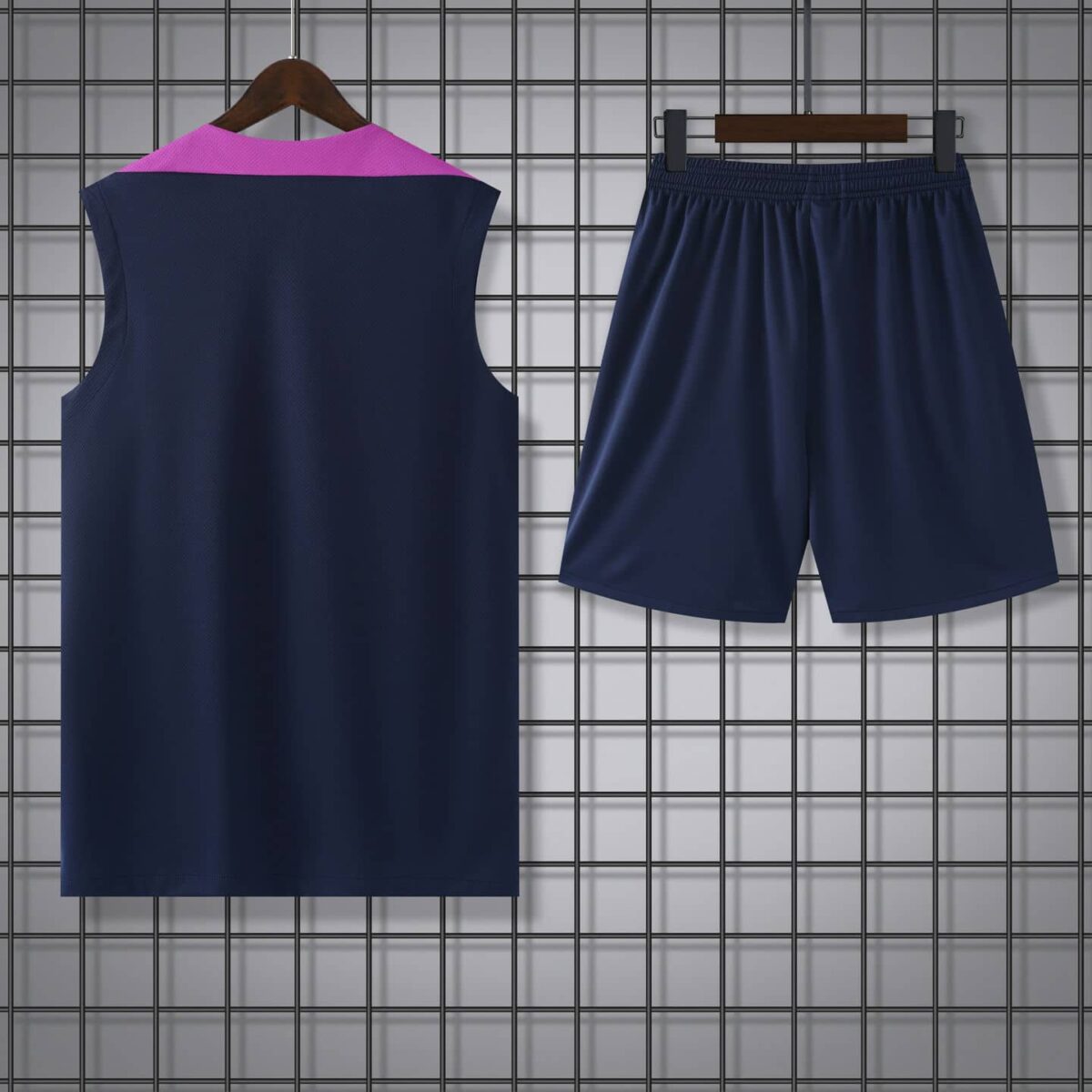Barcelona 2025-26 Blue and Pink Vest Training Kit - Image 2