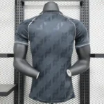 Real Madrid 2025-26 Dark Grey Geometric Co-Branded Jersey Player Version - Image 2