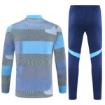 Real Madrid 2025-26 Light Blue (Camo Edition) Half Zip Long Sleeve Training Kit - Image 2
