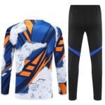 Real Madrid 2025-26 Yellow Blue (Camo Edition) Half Zip Long Sleeve Training Kit - Image 2