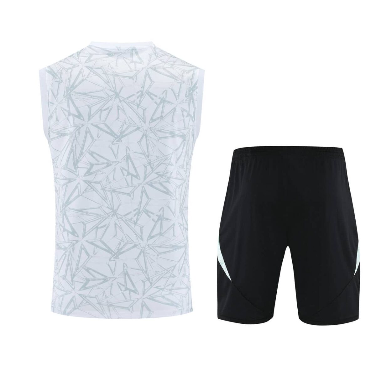 Real Madrid 2025-26 White Geometric Vest Training Kit - Image 2