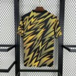 AS Roma 2025-26 Black Yellow Lightning Pre-Match Training Jersey - Image 2